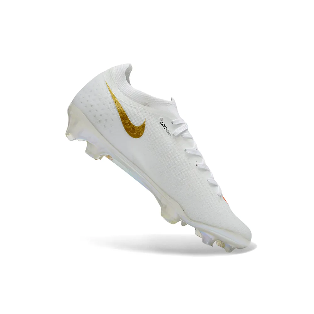 Chuteira Campo Nike Mercurial Vapor 17 Elite FG Branco e Laranja