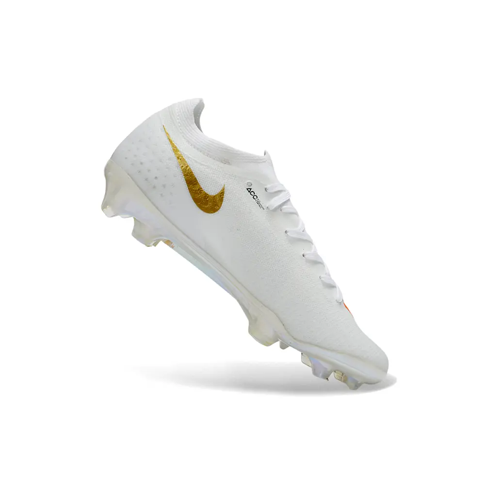 Chuteira Campo Nike Mercurial Vapor 17 Elite FG Branco e Laranja