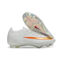 Chuteira Campo Nike Mercurial Vapor 17 Elite FG Branco e Laranja - imagem 2