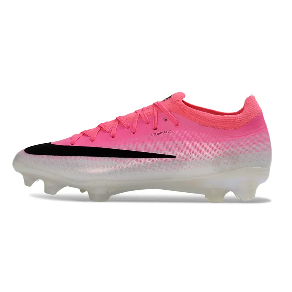 Chuteira Campo Nike Mercurial Vapor 17 Elite FG Rosa e Branco