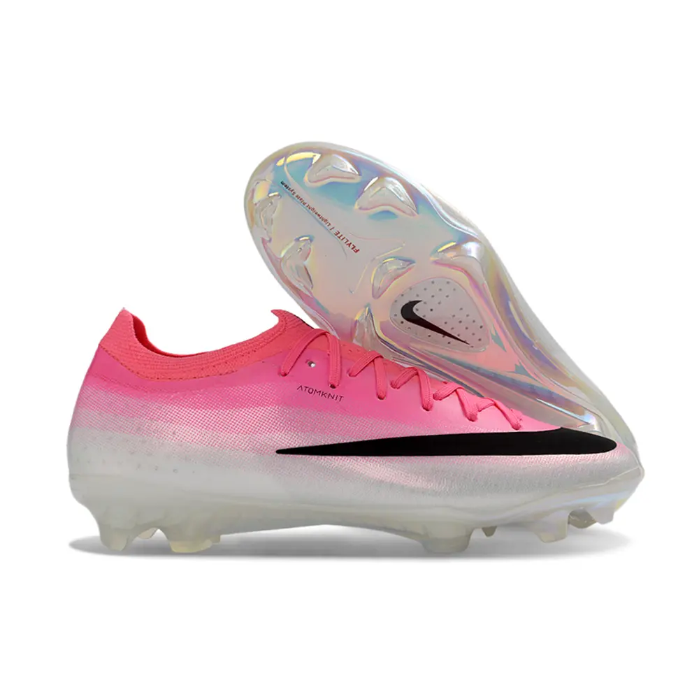 Chuteira Campo Nike Mercurial Vapor 17 Elite FG Rosa e Branco