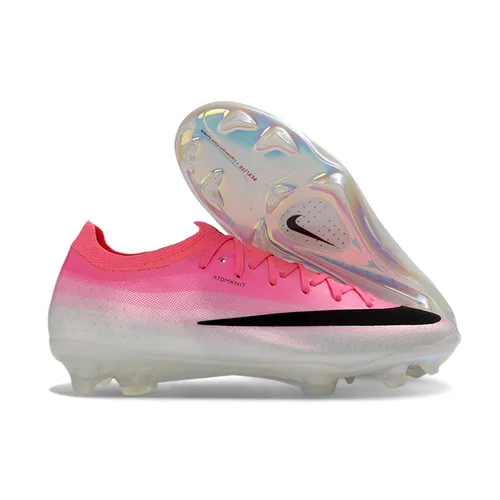 Chuteira Campo Nike Mercurial Vapor 17 Elite FG Rosa e Branco