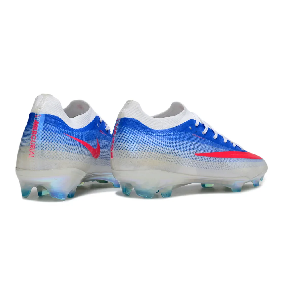 Chuteira Campo Nike Mercurial Vapor 17 Elite FG Branco, Azul e Rosa