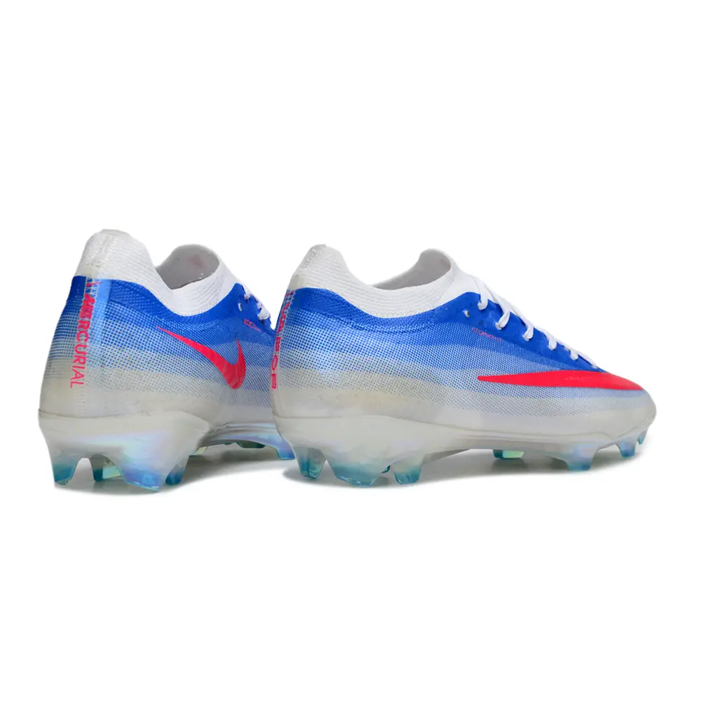 Chuteira Campo Nike Mercurial Vapor 17 Elite FG Branco, Azul e Rosa