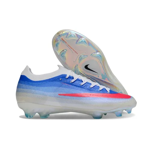 Chuteira Campo Nike Mercurial Vapor 17 Elite FG Branco, Azul e Rosa