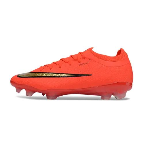 Chuteira Campo Nike Mercurial Vapor 17 Elite FG Vermelho e Dourado