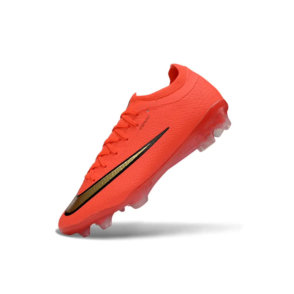 Chuteira Campo Nike Mercurial Vapor 17 Elite FG Vermelho e Dourado