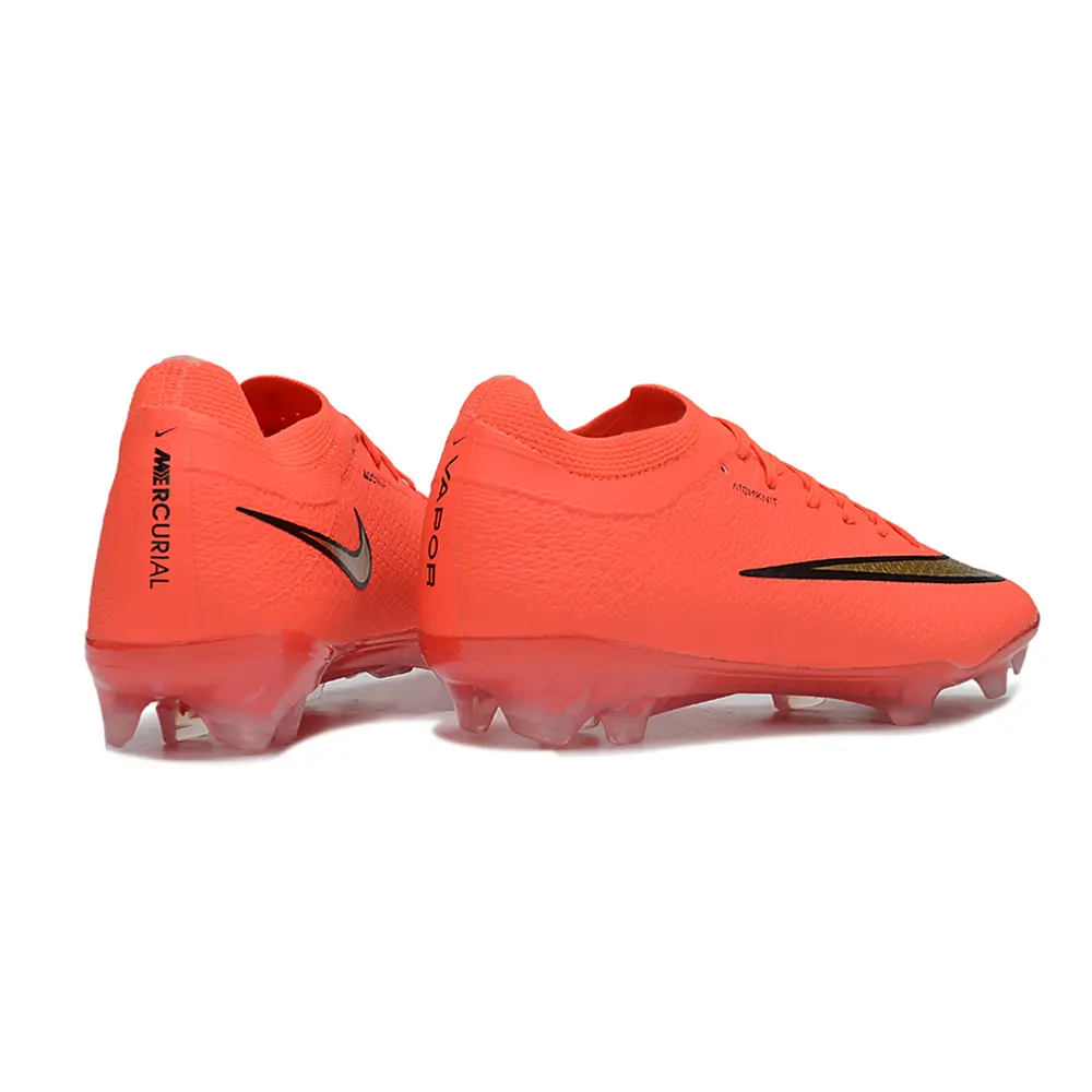 Chuteira Campo Nike Mercurial Vapor 17 Elite FG Vermelho e Dourado