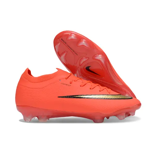 Chuteira Campo Nike Mercurial Vapor 17 Elite FG Vermelho e Dourado