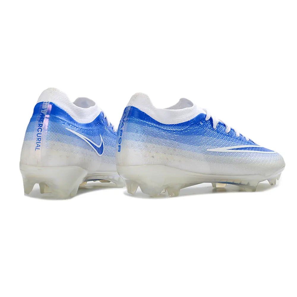 Chuteira Campo Nike Mercurial Vapor 17 Elite FG Branco e Azul