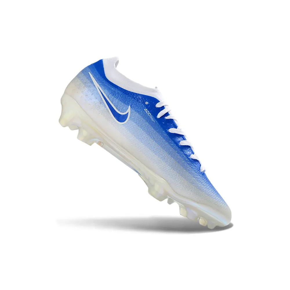 Chuteira Campo Nike Mercurial Vapor 17 Elite FG Branco e Azul