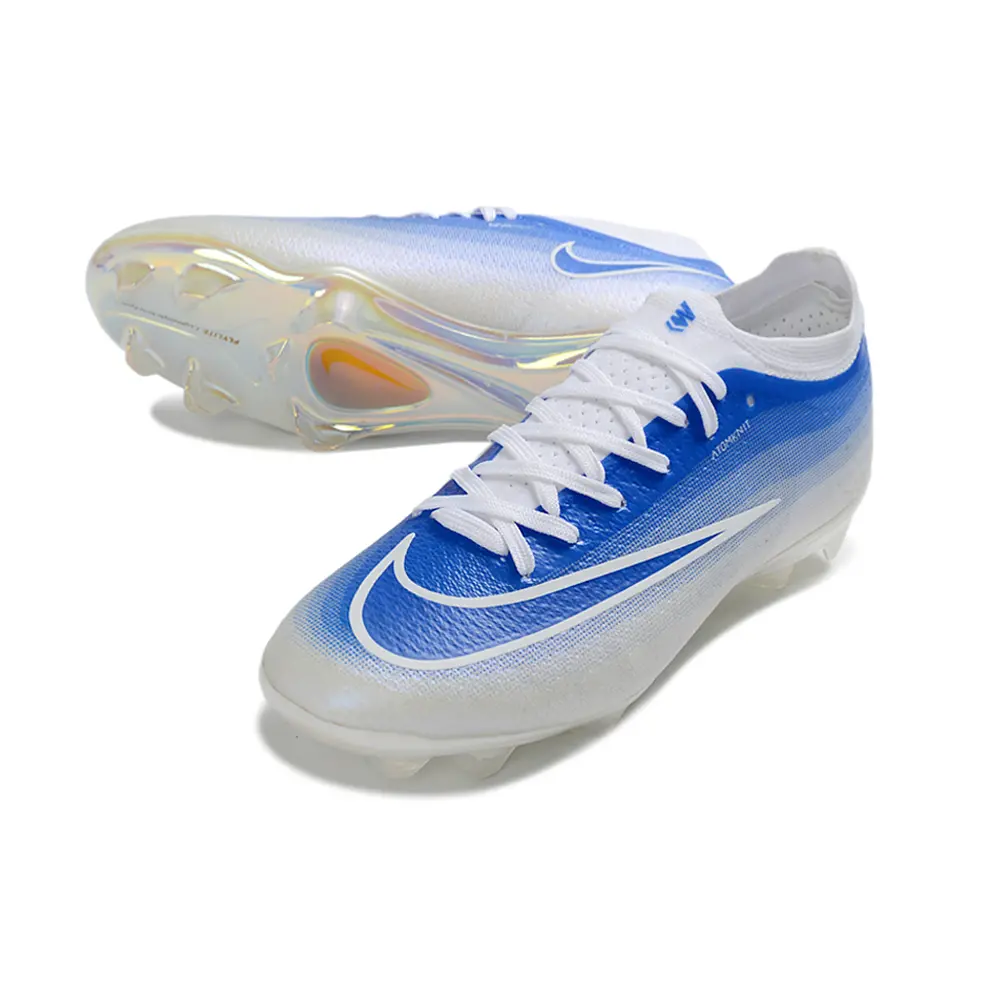 Chuteira Campo Nike Mercurial Vapor 17 Elite FG Branco e Azul