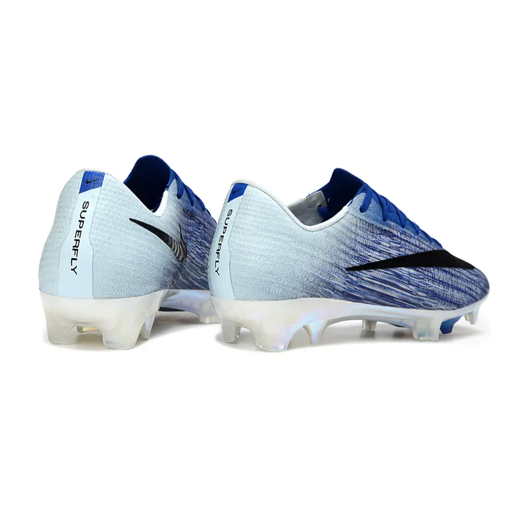 Chuteira Campo Nike Air Zoom Mercurial Superfly 11 Elite FG Azul e Preto