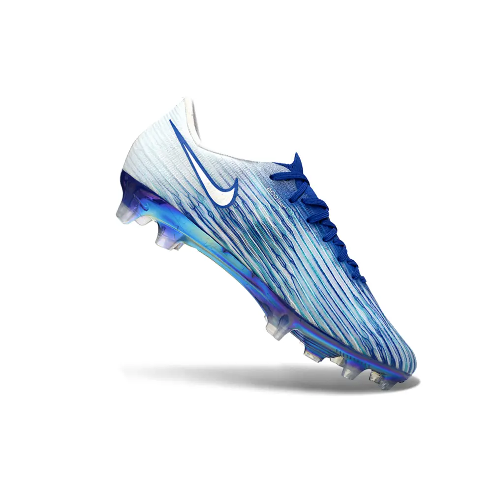 Chuteira Campo Nike Air Zoom Mercurial Superfly 11 Elite FG Azul e Branco