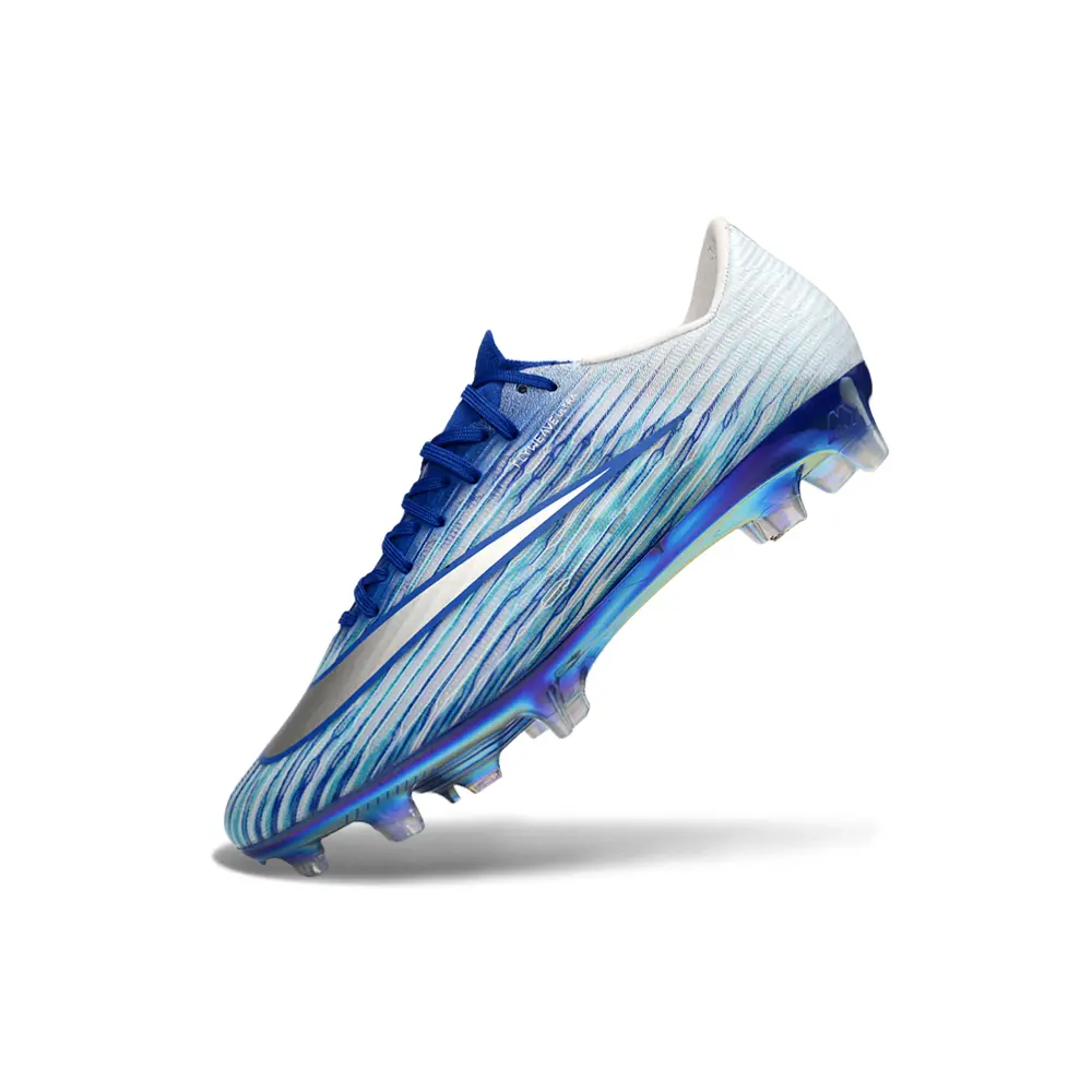 Chuteira Campo Nike Air Zoom Mercurial Superfly 11 Elite FG Azul e Branco