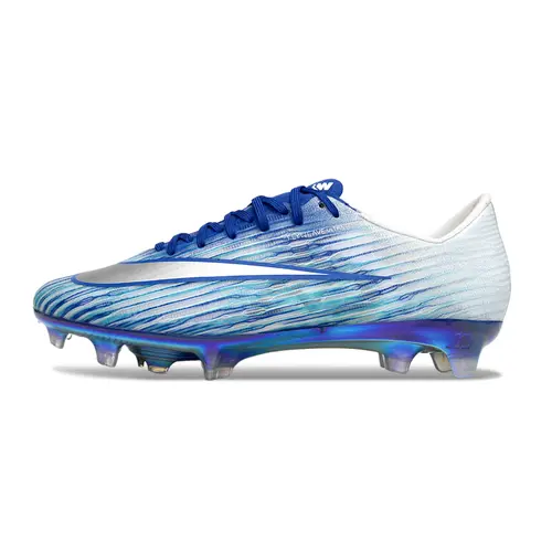 Chuteira Campo Nike Air Zoom Mercurial Superfly 11 Elite FG Azul e Branco