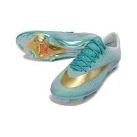 Chuteira Campo Nike Air Zoom Mercurial Superfly 11 Elite FG Verde e Dourado - imagem 4