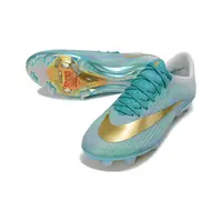 Chuteira Campo Nike Air Zoom Mercurial Superfly 11 Elite FG Verde e Dourado - imagem 4