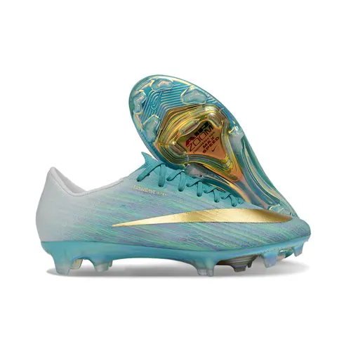 Chuteira Campo Nike Air Zoom Mercurial Superfly 11 Elite FG Verde e Dourado