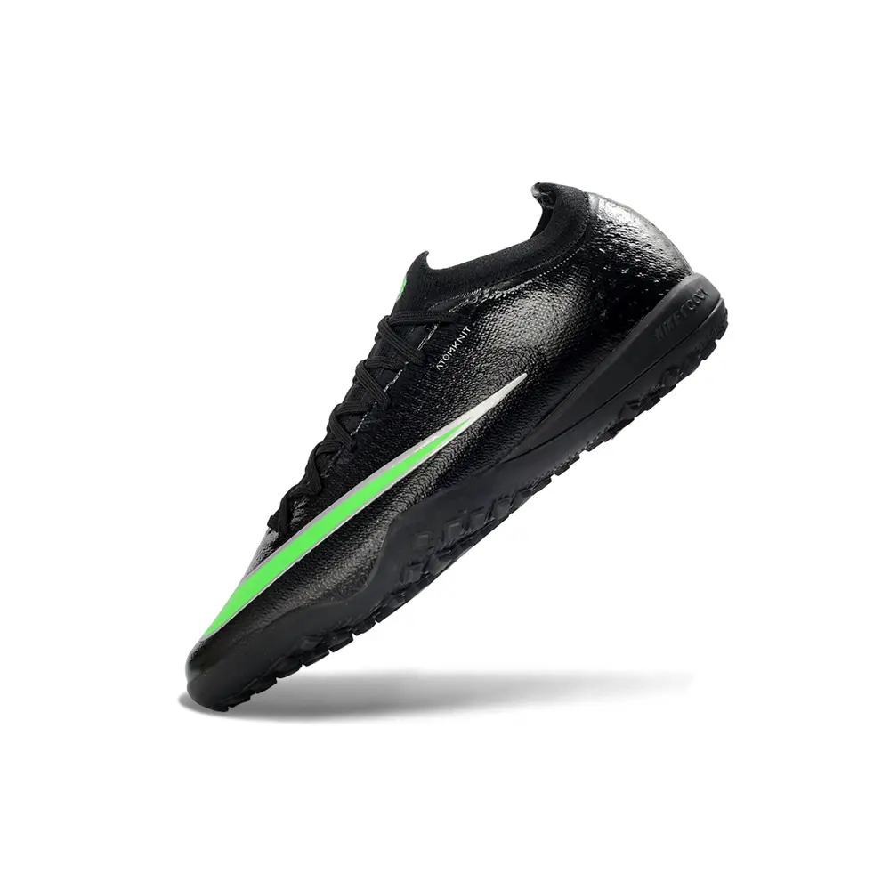 Chuteira Society Nike Mercurial Vapor 17 Elite TF Preto e Verde