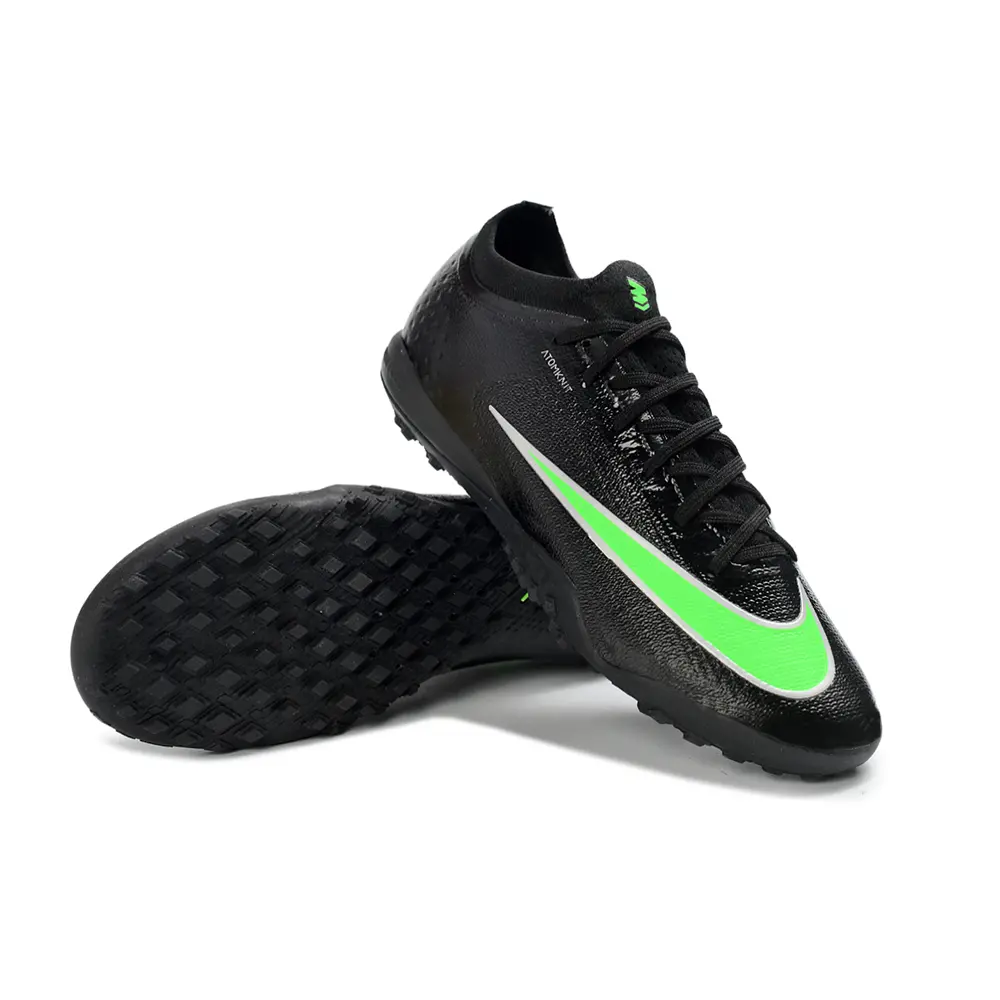 Chuteira Society Nike Mercurial Vapor 17 Elite TF Preto e Verde