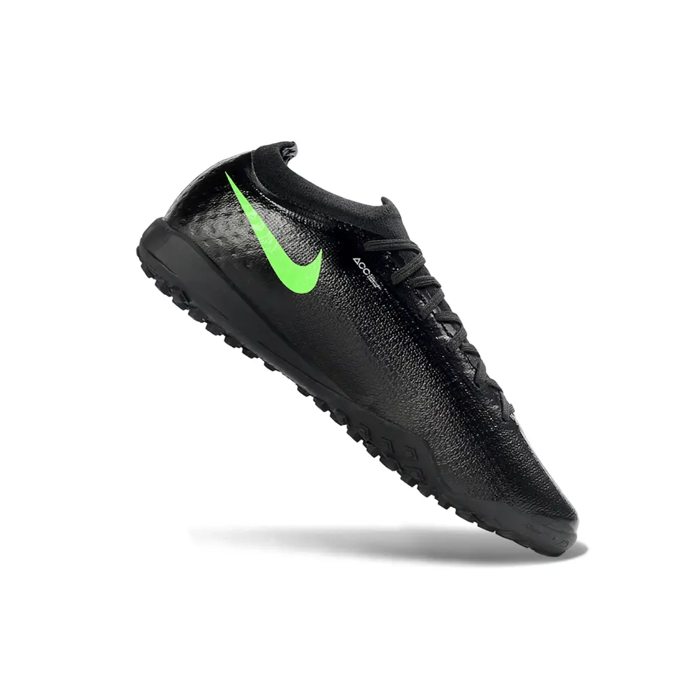 Chuteira Society Nike Mercurial Vapor 17 Elite TF Preto e Verde