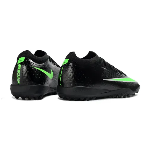 Chuteira Society Nike Mercurial Vapor 17 Elite TF Preto e Verde