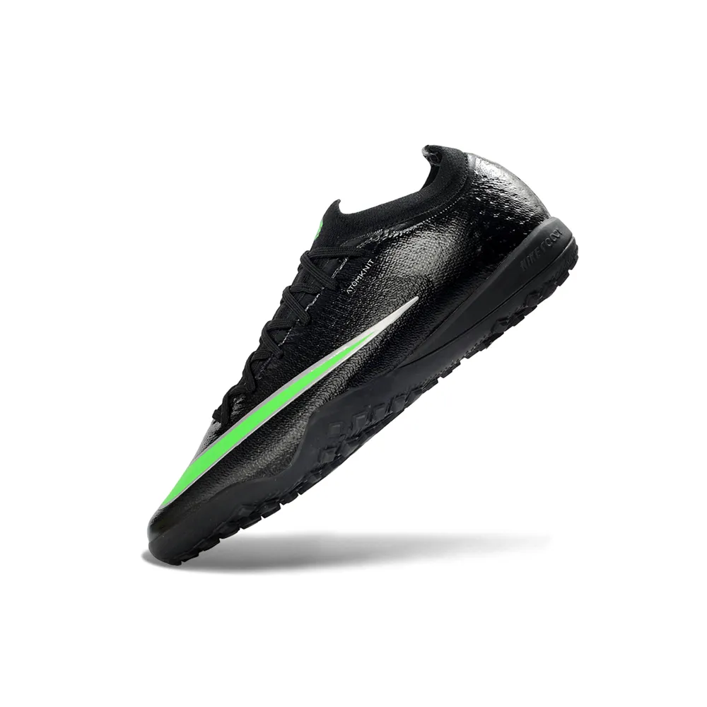 Chuteira Society Nike Mercurial Vapor 17 Elite TF Preto e Verde