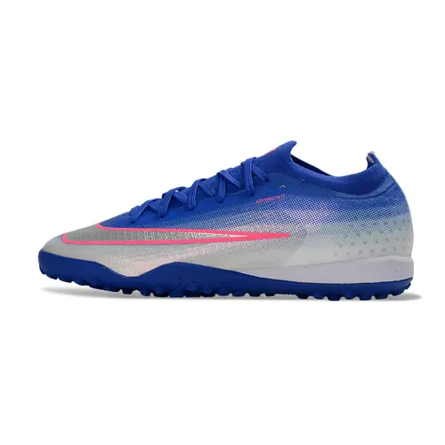 Chuteira Society Nike Mercurial Vapor 17 Elite TF Azul, Branco e Rosa