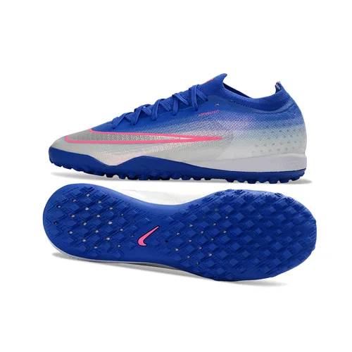 Chuteira Society Nike Mercurial Vapor 17 Elite TF Azul, Branco e Rosa