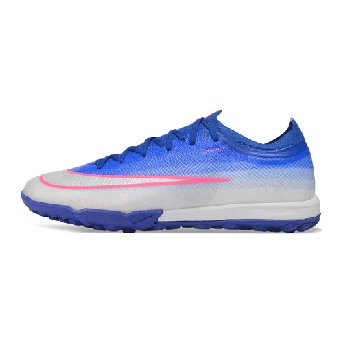 Chuteira Society Nike Mercurial Vapor 17 Elite TF Azul, Branco e Rosa
