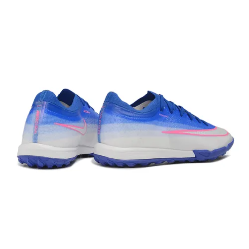 Chuteira Society Nike Mercurial Vapor 17 Elite TF Azul, Branco e Rosa