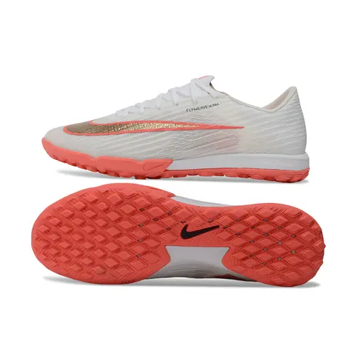 Chuteira Society Nike Air Zoom Mercurial Superfly 11 Elite TF Branco e Laranja