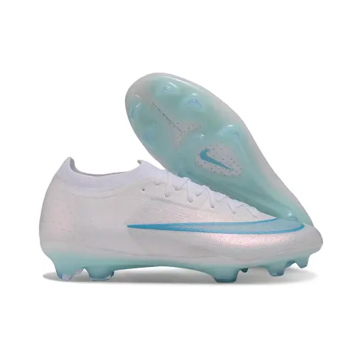 Chuteira Campo Nike Mercurial Vapor 17 Elite FG Branco e Azul