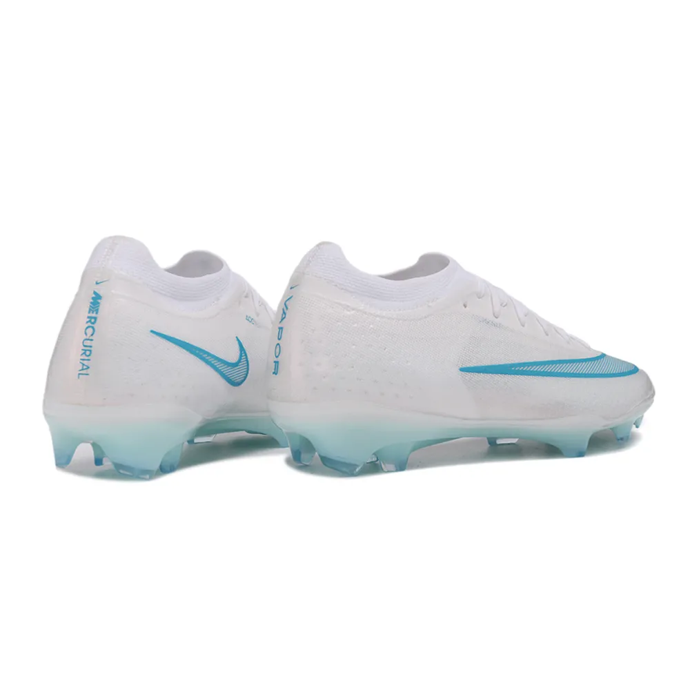 Chuteira Campo Nike Mercurial Vapor 17 Elite FG Branco e Azul