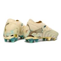 Chuteira Campo Puma Future 9 FG Bege, Dourado e Verde - imagem 6