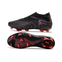 Chuteira Campo Puma Future 9 FG Preto e Vermelho - imagem 4