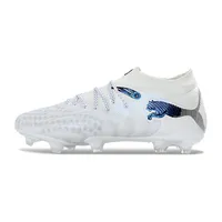 Chuteira Campo Puma Future 9 FG Branco e Azul - imagem 1