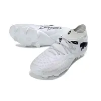 Chuteira Campo Puma Future 9 FG Branco e Azul - imagem 4