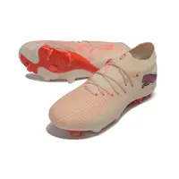 Chuteira Campo Puma Future 9 FG Bege e Vermelho - imagem 4