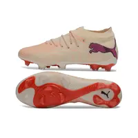Chuteira Campo Puma Future 9 FG Bege e Vermelho - imagem 2