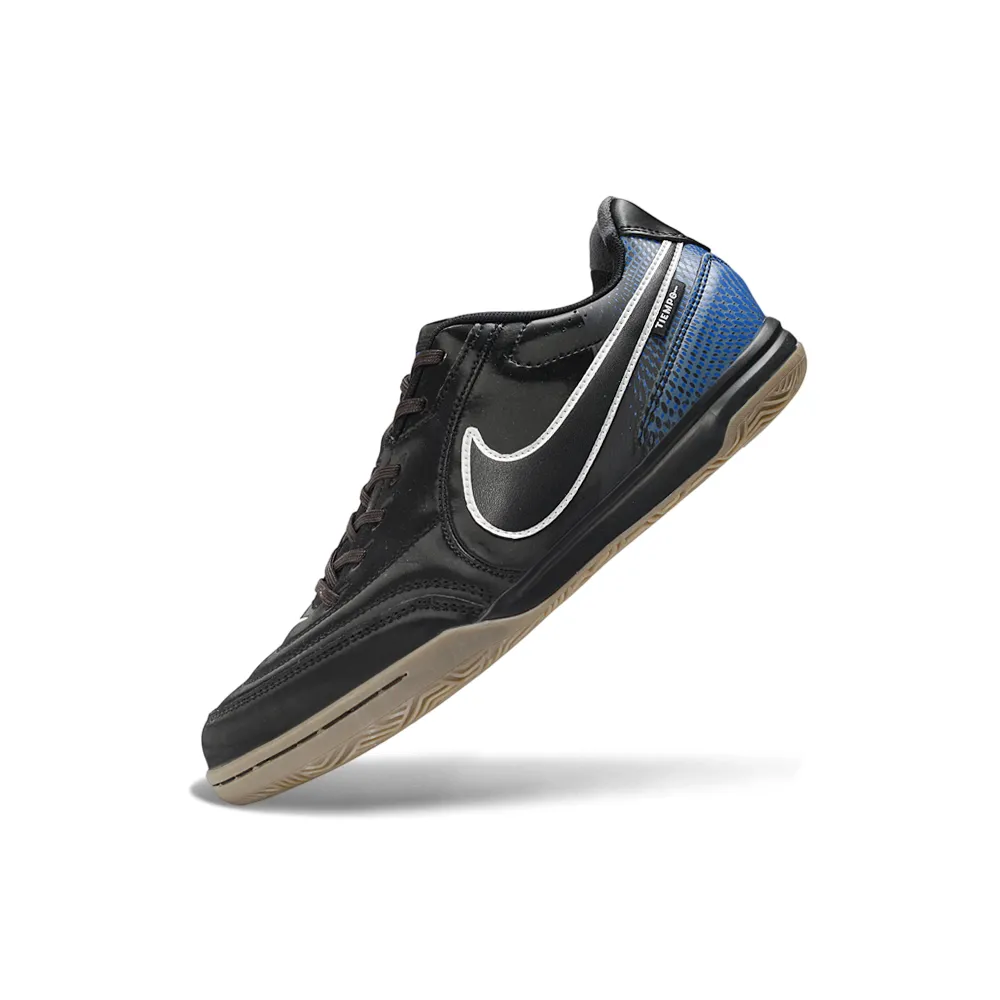 Chuteira Futsal Nike Tiempo Street Gato IC Preto e Azul
