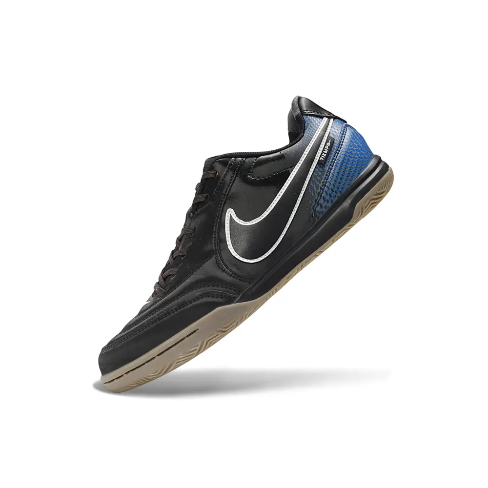 Chuteira Futsal Nike Tiempo Street Gato IC Preto e Azul