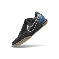 Chuteira Futsal Nike Tiempo Street Gato IC Preto e Azul - imagem 5
