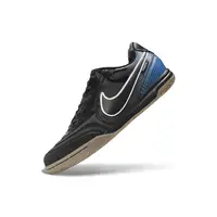 Chuteira Futsal Nike Tiempo Street Gato IC Preto e Azul - imagem 5