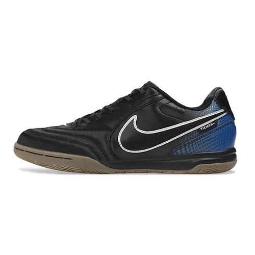 Chuteira Futsal Nike Tiempo Street Gato IC Preto e Azul