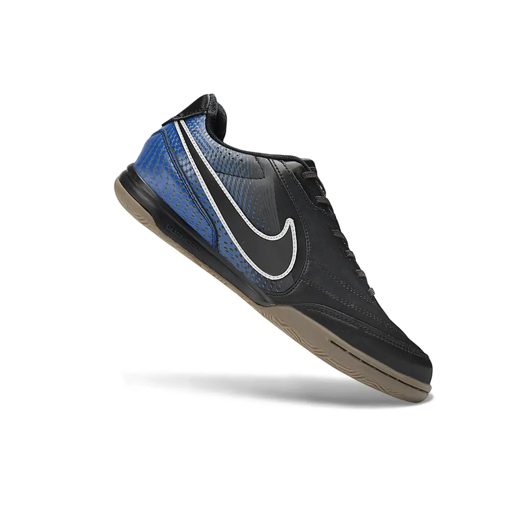 Chuteira Futsal Nike Tiempo Street Gato IC Preto e Azul