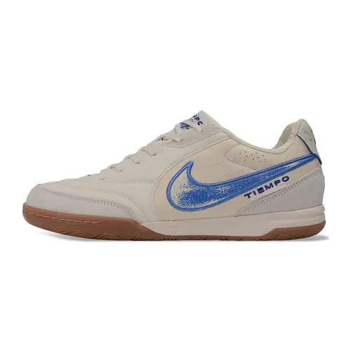 Chuteira Futsal Nike Tiempo Street Gato IC Bege e Azul