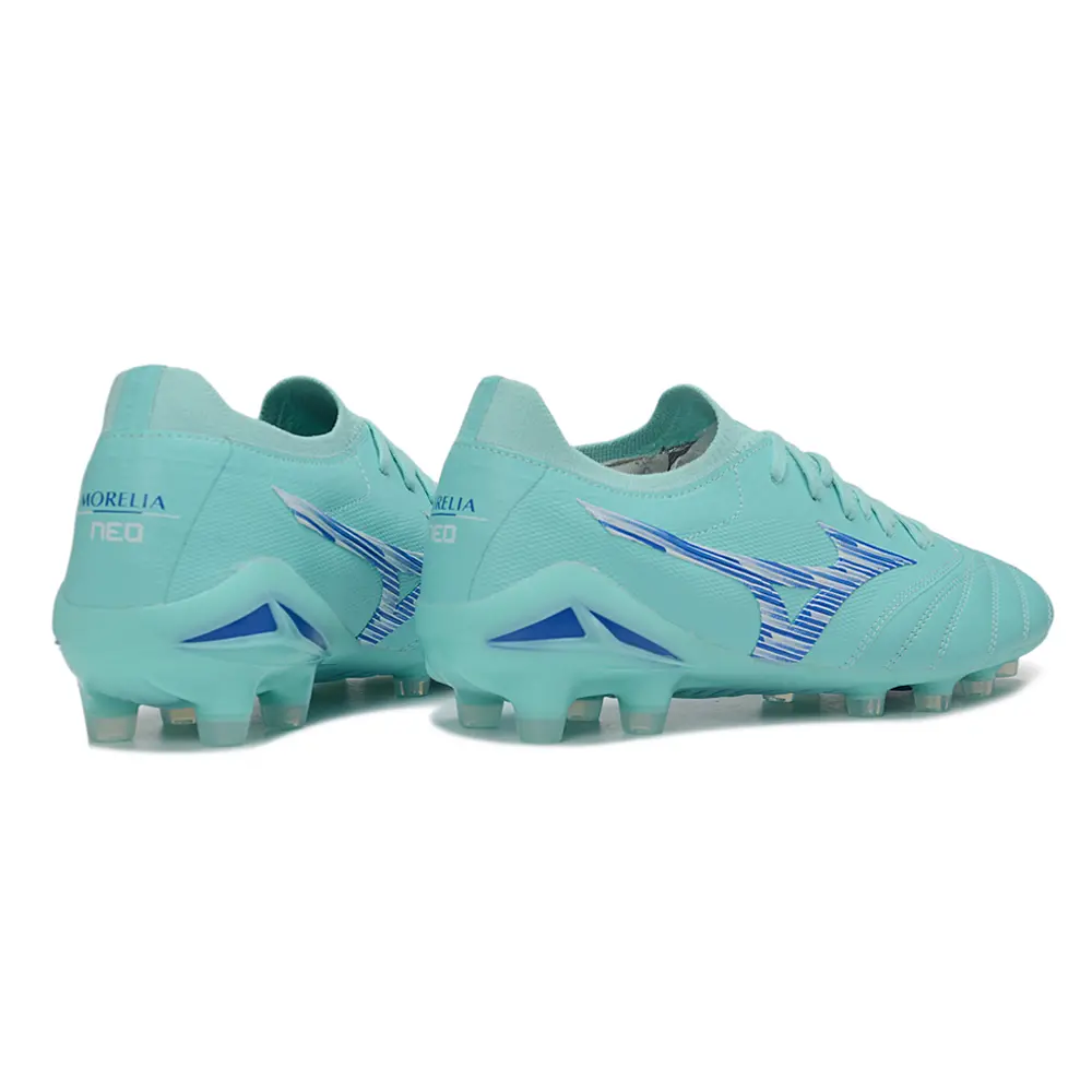Chuteira Campo Mizuno Morelia Neo 4 Beta FG Verde e Azul