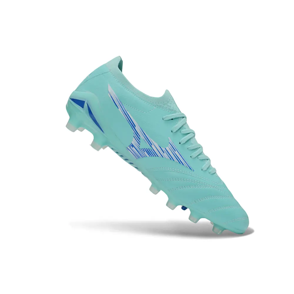 Chuteira Campo Mizuno Morelia Neo 4 Beta FG Verde e Azul